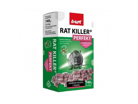 Яд для мышей и крыс мумифицирующий Best RAT Killer Perfekt 140 грамм